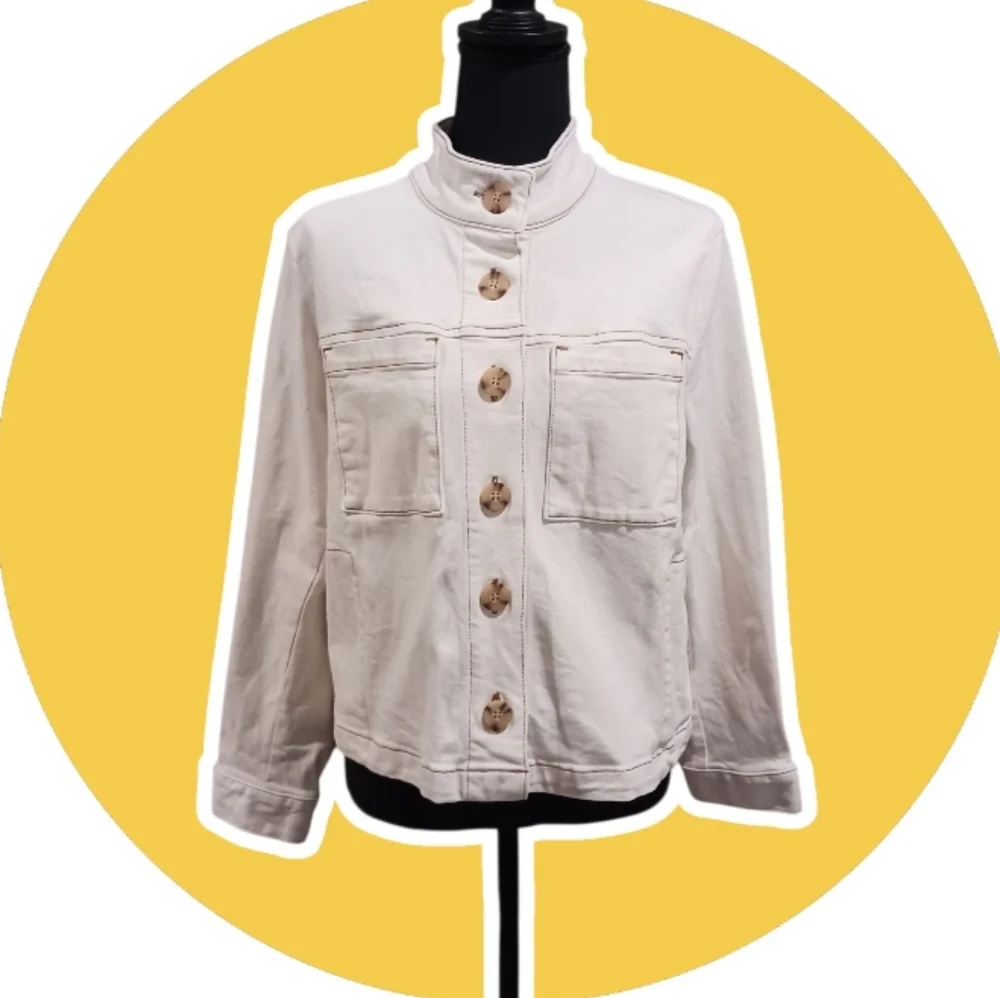 SOLD J. Jill Modern Utility Jacket Natural - Picture 2 of 8